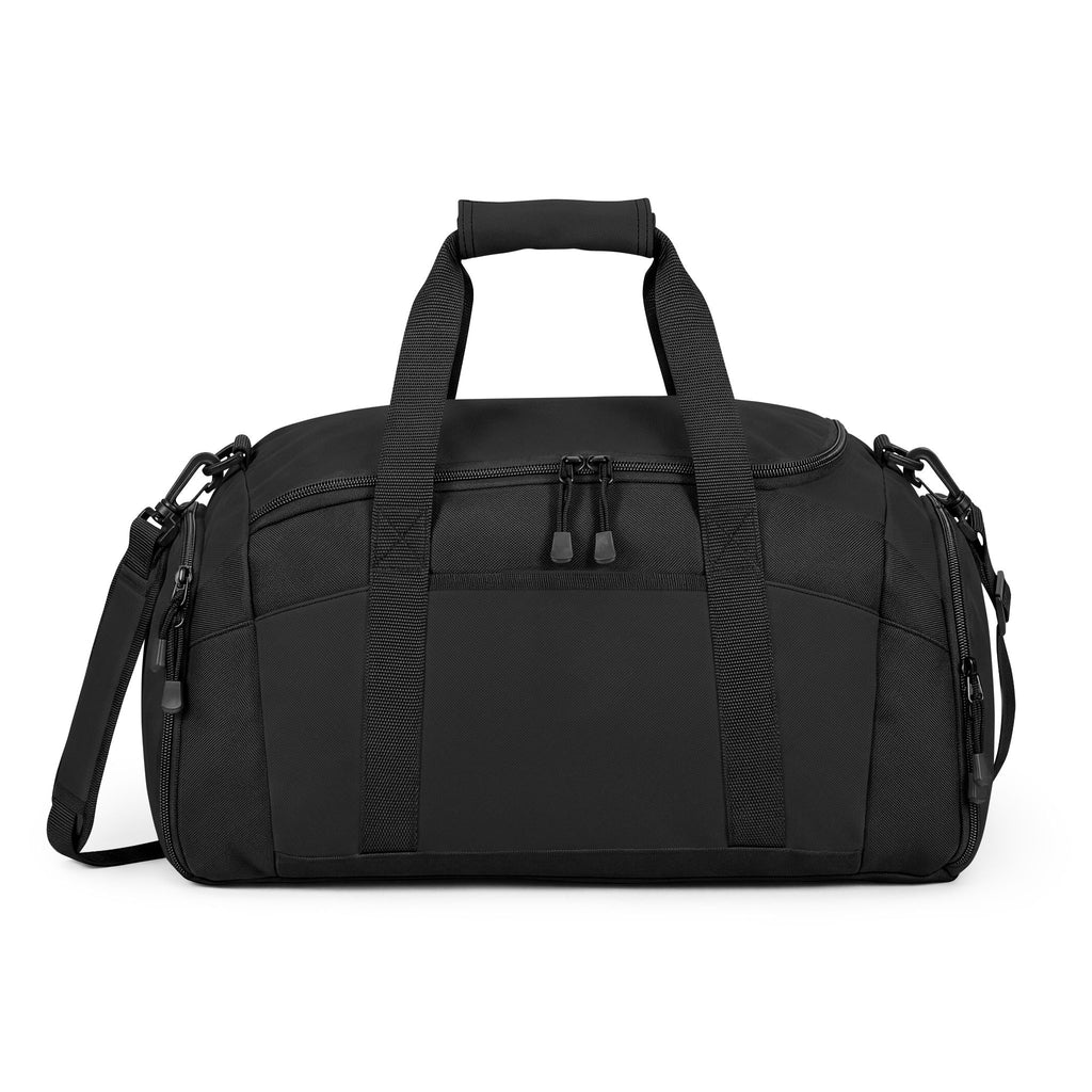Embroidered Gold Monogram Gym Bag — Sparkle Initials Duffel
