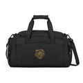 Embroidered Gold Monogram Gym Bag — Sparkle Initials Duffel