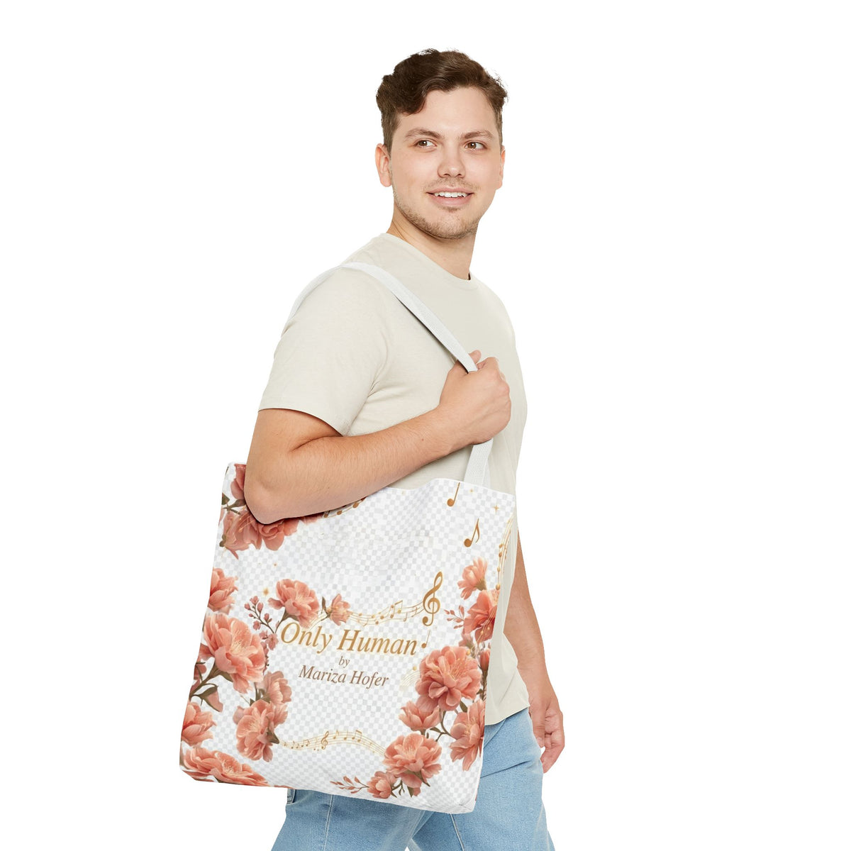 Only Human Mariza Hofer Floral Music Tote Bag