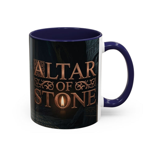 Altar of Stone Coffee Mug — Gothic Candlelight Fantasy Accent Mug (11/15oz)