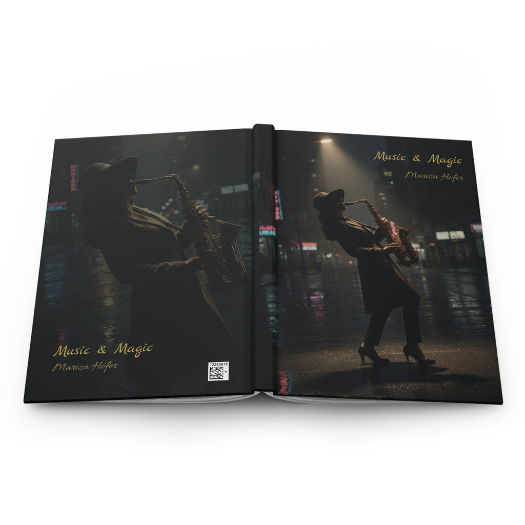 Music & Magic Hardcover Journal - Saxophone Night Notebook