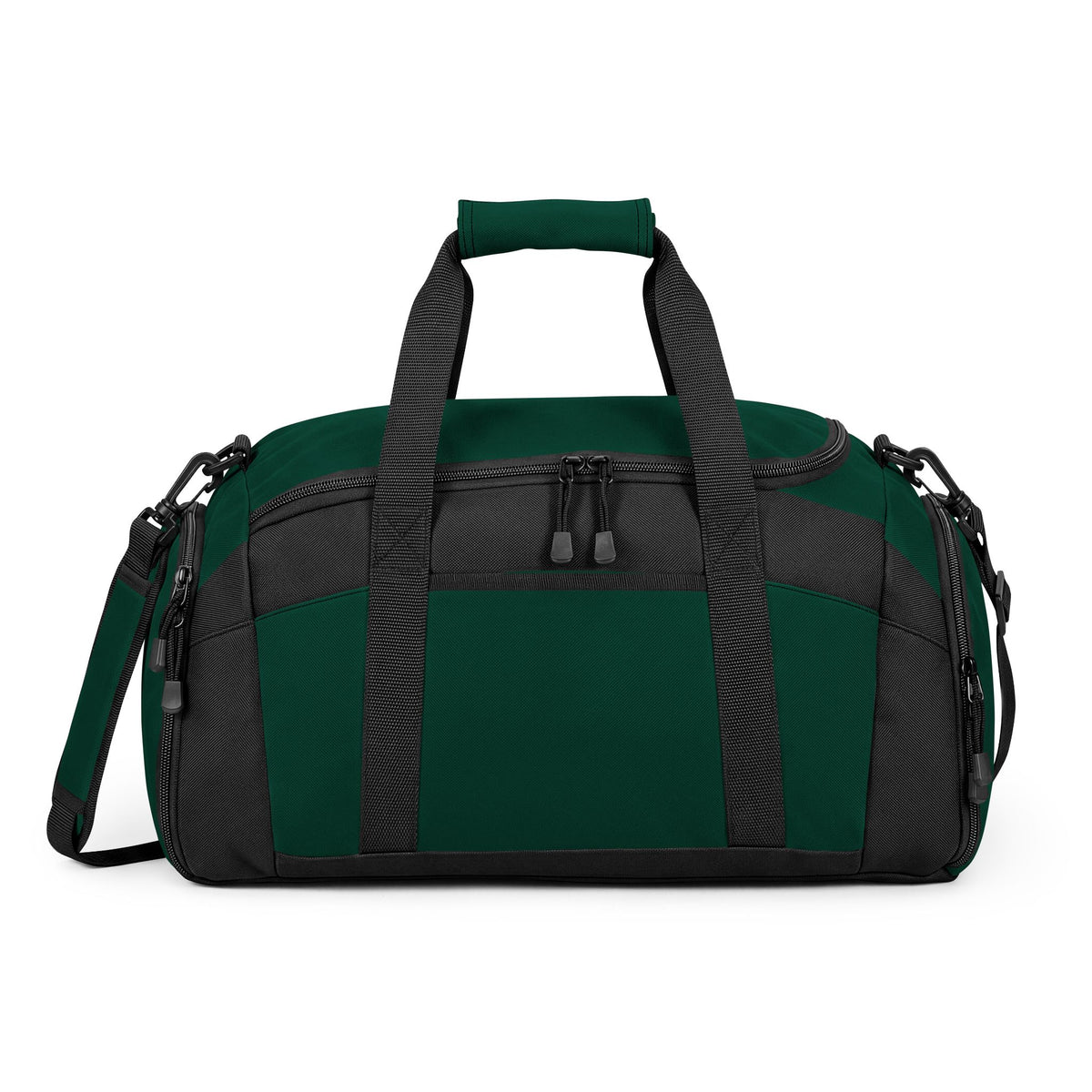 Embroidered Gold Monogram Gym Bag — Sparkle Initials Duffel