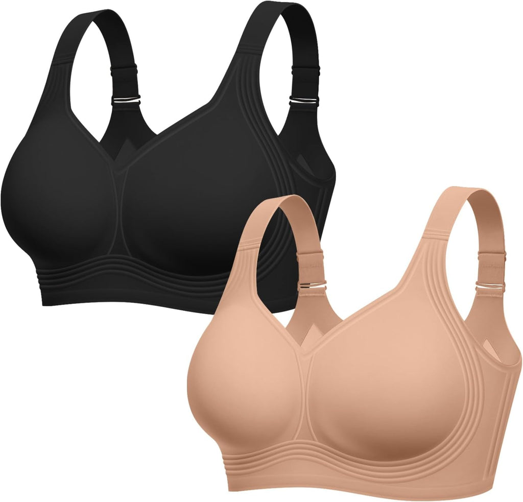 LetsJoli Jelly BHs für Damen ohne Bügel Übergröße Push-up Unterstützend