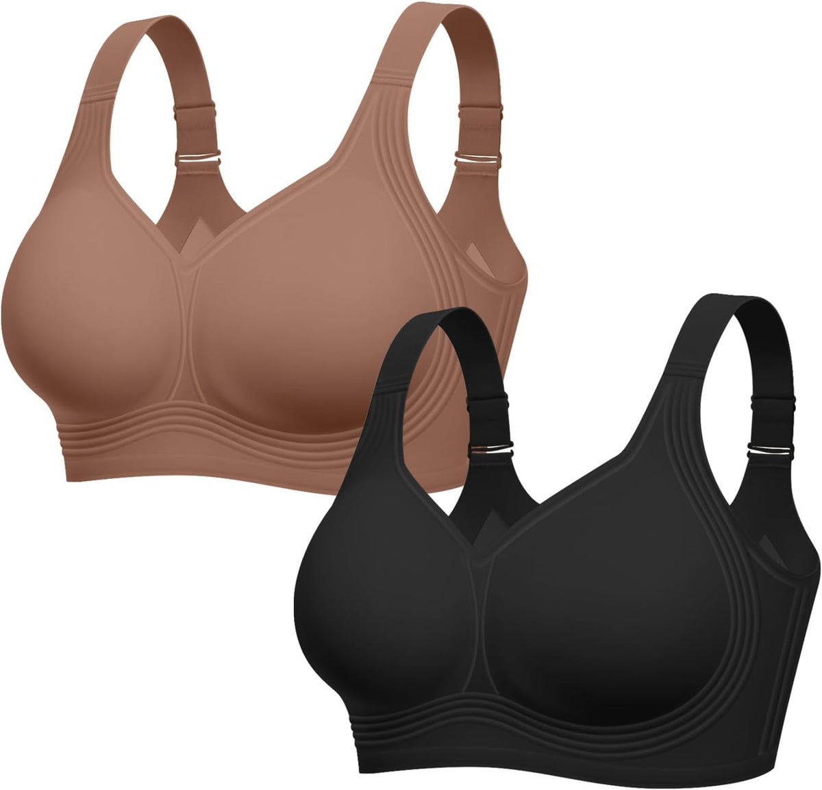 LetsJoli Jelly BHs für Damen ohne Bügel Übergröße Push-up Unterstützend