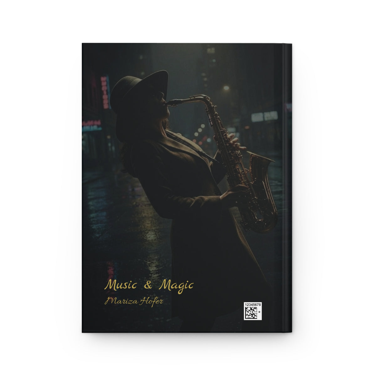 Music & Magic Hardcover Journal - Saxophone Night Notebook
