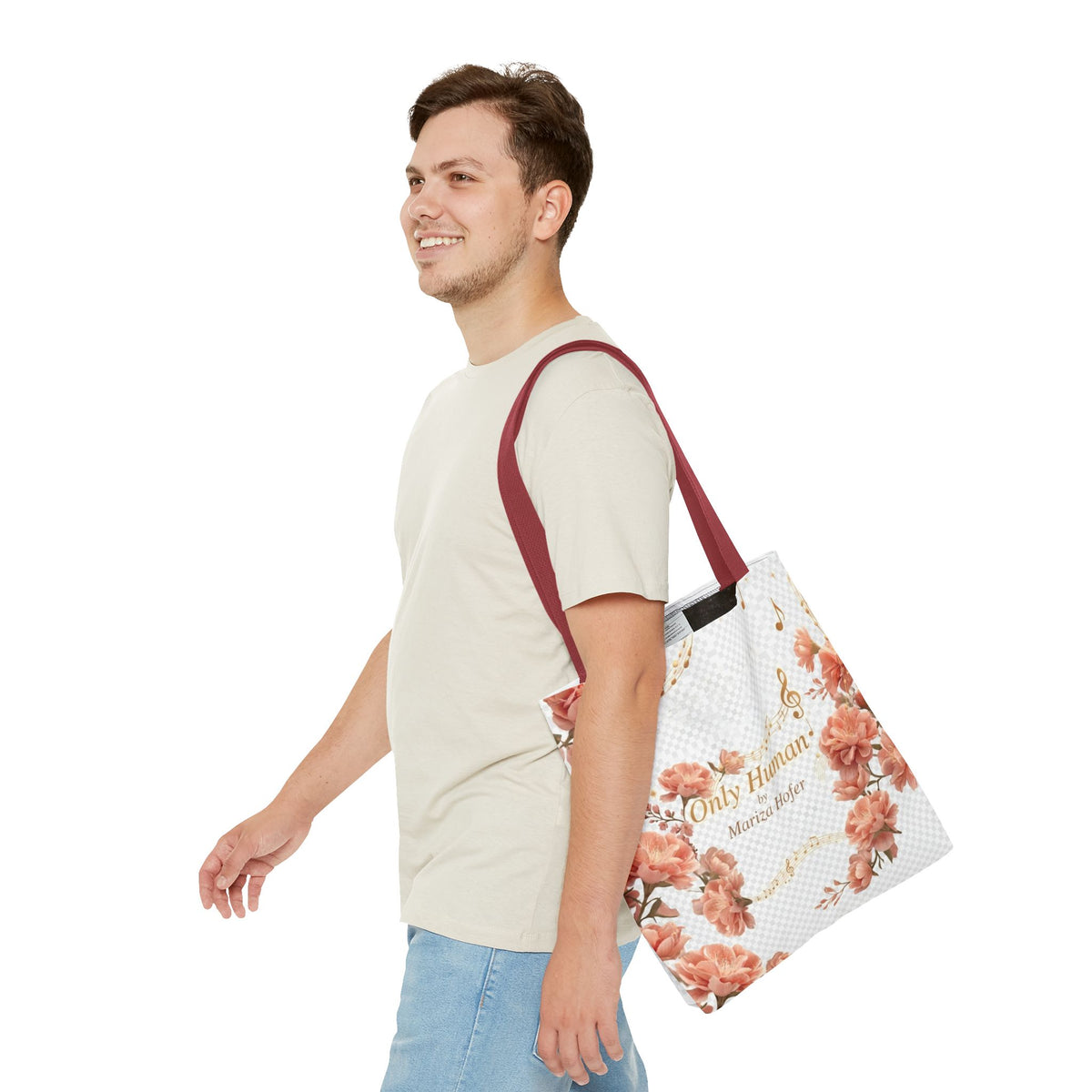 Only Human Mariza Hofer Floral Music Tote Bag
